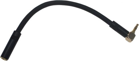 3.5 MM TRS Male Plug to Female Jack Right Angle Adapter Cable for Speakers, Microphones and MP3 Players (1 PCS) in Kuwait