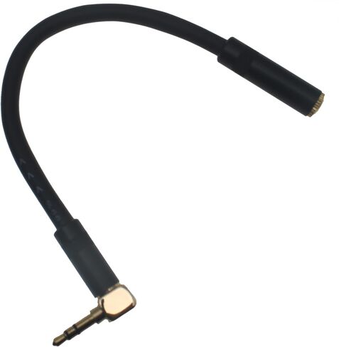 3.5 MM TRS Male Plug to Female Jack Right Angle Adapter Cable for Speakers, Microphones and MP3 Players (1 PCS) in Kuwait