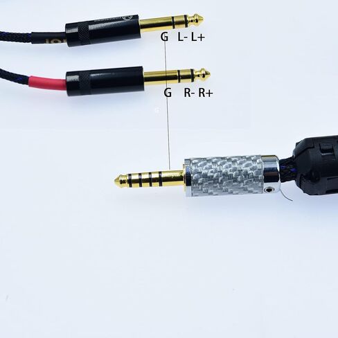 Arklove blance 4.4mm Balanced 4.4 to Dual 6.35 mm TRS Jack 6.5 for Sound 6.5mm 6.35mm Male (1.5m(4.92ft)) in Kuwait