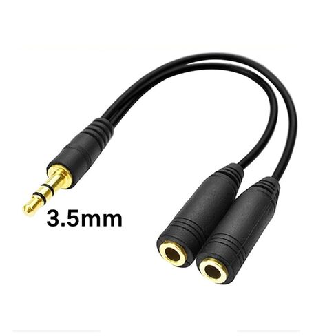 Professional 3.5mm Sound Splitter Cable Enables Various Device Connection with Enhancing Signals Stability Metal Texture Double Device Sound Sharing Cable in Kuwait