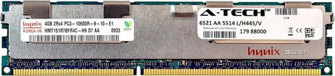 A-Tech Hynix 16GB Kit 4X 4GB PC3-10600 1.5V for Dell Precision Workstation T5600 20D6F T7500 SNPJDF1MC/16G T7600 A6996807 T5500 A2626071 A2626092 A3721494 A3721500 A3721505 Memory RAM in Saudi Arabia