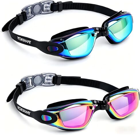 Vorshape Swim Goggles Pack of 2 Swimming Goggle No Leaking Adult Men Women Youth in Kuwait