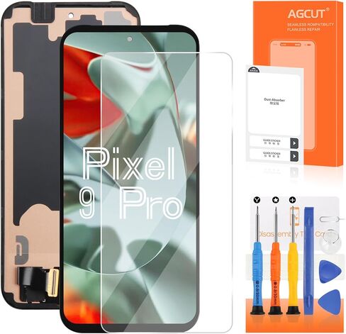 INCELL for Google Pixel 9 Pro LCD Screen Replacement for Google Pixel 9 Pro LCD Display GR83Y, GEC77, GWVK6 Screen Touch Digitizer Assembly Repair Part with Frame in Kuwait