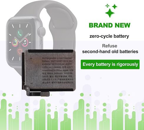 A2277 3.8V 245mAh Battery, Compatible with Apple Watch Series 5 40mm,Comes with a Battery Installation Tool in Kuwait