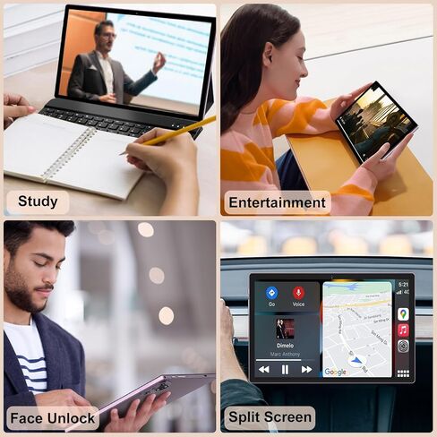 10 Inch Tablet, 22GB RAM+128GB ROM+1TB Expand, Android 14 Tablet with Keyboard and Mouse, 8000mAh Battery, 1280x800 IPS Display, Octa-Core CPU, Support BT5.0, GPS, WiFi - Purple in Kuwait