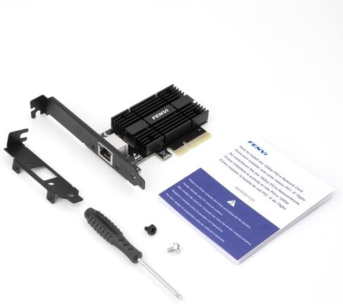FENVI 10G PCIe Network Card with Marvell AQC113 Controller,10Gb Base-T Ethernet Adapter RJ45 NIC Card, PCI Express X4, for Windows 10/11/Windows Server,Linux, SFF, NAS, Workstation & Desktop Computer in Kuwait