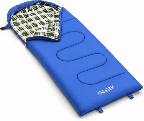 OGERY Sleeping Bag for Kids & Toddlers - 3 Seasons Warm & Cool Sleeping Bag for Boys Girls, Lightweight & Washable Camping Sleeping Bags, Sleepover Camp Travel, Up to 4’7" in Kuwait