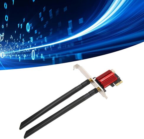 بطاقة شبكة PCIe، محول واي فاي لاسلكي بسرعة 1200 ميجا بت في الثانية مع BT4 2 وثنائي النطاق 2 4 جيجا هرتز 5 جيجا هرتز، متوافق مع أنظمة Win 7 8 10 11 in Kuwait