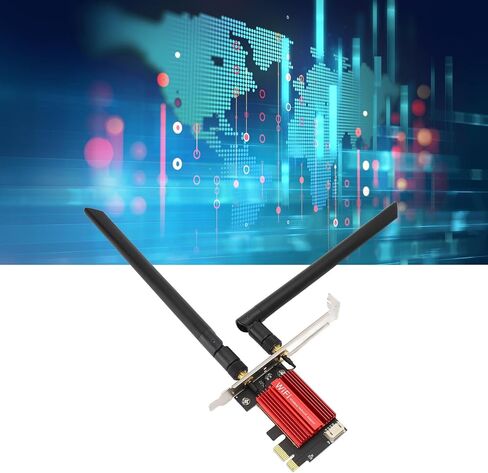بطاقة شبكة PCIe، محول واي فاي لاسلكي بسرعة 1200 ميجا بت في الثانية مع BT4 2 وثنائي النطاق 2 4 جيجا هرتز 5 جيجا هرتز، متوافق مع أنظمة Win 7 8 10 11 in Kuwait