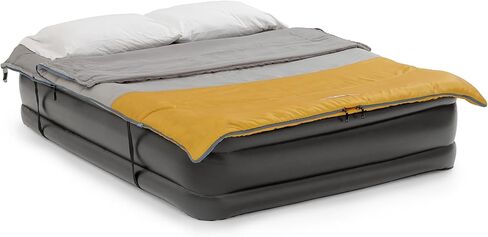 CORE 50 Degree Double Sleeping Bag | Adult 2 Person Queen Size Sleep Sack | Perfect for Indoor or Outdoor Use, Camping, Hiking, & Sleepovers | Ideal for Warm 3 Season Weather in Kuwait