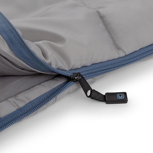 CORE 50 Degree Double Sleeping Bag | Adult 2 Person Queen Size Sleep Sack | Perfect for Indoor or Outdoor Use, Camping, Hiking, & Sleepovers | Ideal for Warm 3 Season Weather in Kuwait