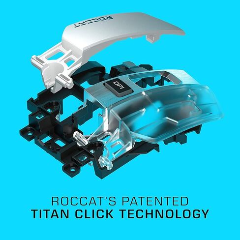 ماوس الألعاب Roccat Kain 200 Aimo RGB - أسود (متجدد) in Kuwait
