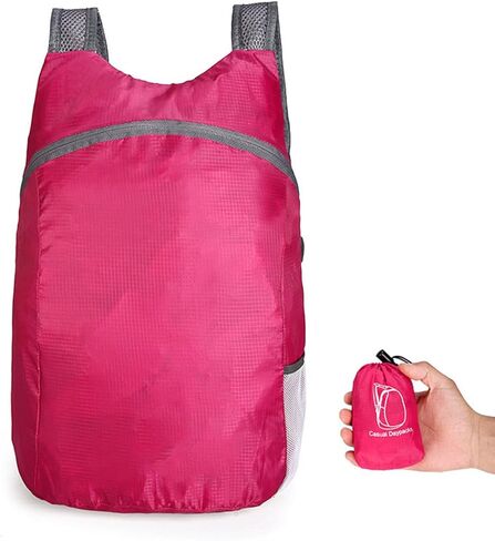 1-Pack Ultralight Foldable Backpack for Traveling | Compact Mini Hiking Pack for Men & Women (Blue) in Kuwait