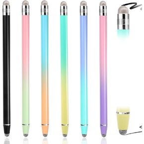 6 Pcs Stylus Pens for Touch Screens, 2-in-1 Universal Stylus Pens High Precision StylusPen Sensitive StylusPen for Tablet Pad Phones, Compatible with Touch Screens Devices in Kuwait
