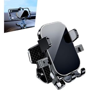 Car Dashboard Phone Holder, Clip-on Dash Cell Phone Holder Mount, 360 Degree Rotation Dashboard Smartphone Mount, Universal for 4 to 7.2 Inch Smartphones (Black) in Kuwait