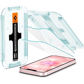 سبايجن GLAStR EZ FIT [عبوتان] مصمم لهاتف iPhone 13 وiPhone 13 PRO واقي شاشة (6.0 بوصة) زجاج مقوى ممتاز - [صديق للحقيبة] in Kuwait