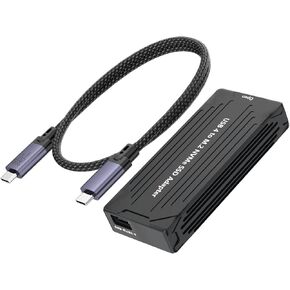 GLOTRENDS ST5115 40Gbps USB4 M.2 NVMe SSD Enclosure for 2280/2230 M.2 NVMe SSD, ASM2464 Controller, Compatible with Thunderbolt 4/3/USB4/USB C in Kuwait
