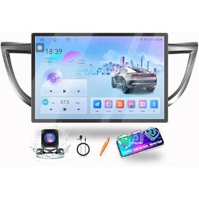 for Honda CR-V 2012-2016 Car CarPlay Android Auto Navigation Stereo GPS Radio Reverse Camera Display 13.1" QLED Touchscreen Headunit Tablet Pad Media Player, if Applicable Octa Core 6G+128G in Kuwait