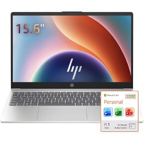 HP 15.6" Student and Home Laptop, 16GB RAM, 512GB External and 128GB UFS, MS 365 1 Year, Intel 4-Core N100, Windows 11, Wi-Fi 6, Anti Glare Display, Light and Slim for Everyday Use in Kuwait