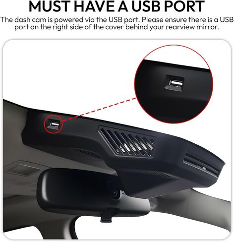 4K Dash Cam for Ford Ranger 2024 2025 2026 XL XLT Lariat Raptor,OEM-Look,2160P UHD Video,Built-in WiFi & APP,Loop Recording,G-Sensor,Plug & Play,64GB Card in Kuwait