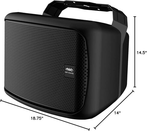 wet sounds Refurbished Venue Series 8" Horn Loaded Compression Driver Outdoor Speaker, Black, Sold Individually in Kuwait