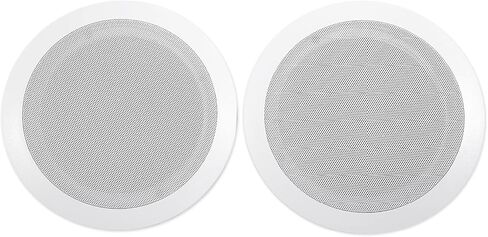 Rockville CC65T Bundle: (10) 6.5 in White Commercial 70V Ceiling Speakers for Restaurant, RCS180-6 180 Watt 6-Zone Bluetooth Commercial Amplifier, 11-Items in Kuwait