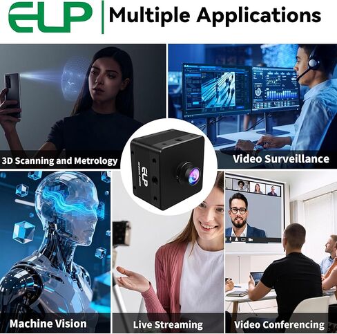 ELP High Speed 4K 60FPS USB Camera for Computer, Mini UVC 2160P USB3.0/2.0 Lightburn Cameras for Windows, Linux, Mac, Pi, Fast Frame Wide Angle 100°(H) IMX678 Webcam for PC Laptop Jetson Nano in Kuwait