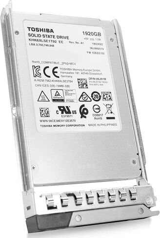 Dell 1.92TB SATA 6Gb/s TLC 2.5in Enterprise PowerEdge Read-Intensive SSD for: R660, R760, R860, R960, R6615, R6625, R7615, R7625, R360, R560 0KJR1M G16 (Renewed) in Kuwait