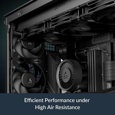 ARCTIC P12 Pro LN - Low-Noise Premium Fan, 120 mm PWM Fan, 450-2000 RPM, 0 RPM <5% PWM, Fluid Dynamic Bearing, 4-Pin - Black in Kuwait