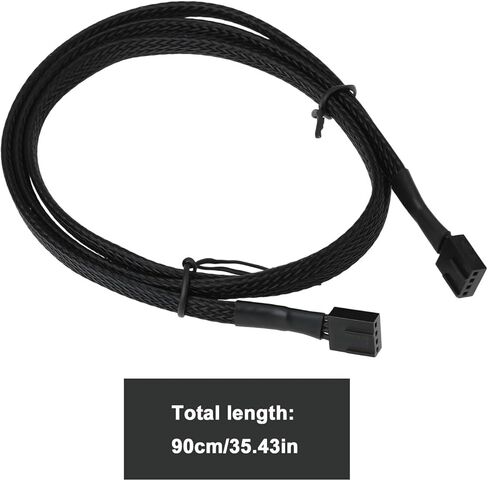 PC Fans Watercool 4-Pin PWM Male to Male Extension Cable 90cm for Water Cooling and Chassis Fans in Kuwait