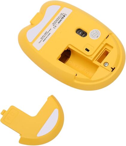 مجموعة لوحات المفاتيح والماوس، 98 مفتاحًا، لطيف، مستقبل USB، نقرة صامتة، حجم كامل 2.4G، للتلفزيونات الذكية (أصفر) in Kuwait