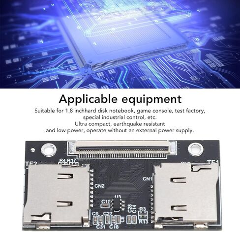 Diyeeni بطاقة مزدوجة إلى محول ZIF SSD، محول PCB مع تصميم مضاد للتداخل لأجهزة الكمبيوتر المحمولة ذات القرص الصلب مقاس 1.8 بوصة CE ZIF in Kuwait