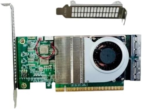 محول PCI Express 5.0 x16 إلى اثنين من MCIO X16 X8 SFF-TA-1016 8i Retimer in Kuwait