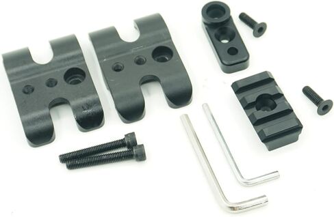لـ 1.5 TAC-Rail وQD Mount BBL CLAMP BLK - 12GA برميل المشبك لقط تركيب مصباح يدوي in Kuwait