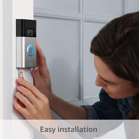 Ring Video Doorbell (Venetian Bronze) with Ring Stick Up Cam Battery and Ring Indoor Cam, White in Kuwait