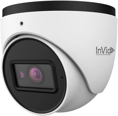 InVid Tech Series Outdoor 5 Megapixel Turret Security Camera, 2.8mm Fixed Lens, IR Night Vision 98ft, TVI/AHD/CVI, Audio Over Coax, IP67 Weatherproof, 12VDC in Kuwait