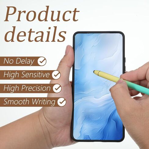 6 Pcs Stylus Pens for Touch Screens, 2-in-1 Universal Stylus Pens High Precision StylusPen Sensitive StylusPen for Tablet Pad Phones, Compatible with Touch Screens Devices in Kuwait