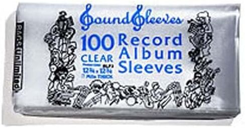 Bu Slp4 LP Dbl Record Jacket Sleeves 100 Cnt Clear - Bags Unlimited SLP4 - 12 IN Double LP Jacket Sleeves - No Flap - 100 Count Clear in Kuwait