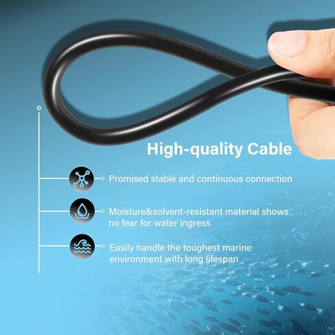 000-00099-006 10-Feet 9-Pin Transducer Extension Cable for Lowrance LSS-1 LSS-2 Structure Scan Transducer, for xSonic HDI, ForwardScan and TotalScan Transducer, # 3005.6907 in Kuwait