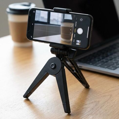 1pcs Portable Foldable Tripod Bracket Mobile Phone Holder Universal Desktop Cellphones Stand Anti Slip Desk,15.5 * 5 * 1.5cm in Kuwait