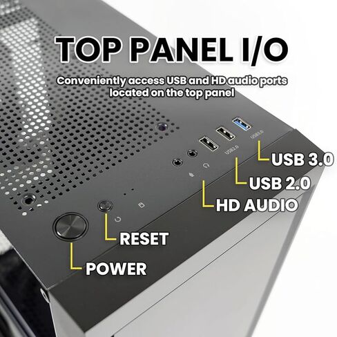 Eclipse Gaming PC Desktop, Core i9-12900K 3.2GHz (Up to 5.2GHz Boost), GeForce RTX 4060 8GB GDDR6, 1TB NVMe SSD, 32GB DDR4 RAM, T3 Plus Case, WiFi 6E, Windows 11 in Kuwait