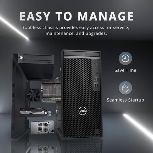 سطح مكتب Dell OptiPlex 3000 كامل الحجم للأعمال، معالج Intel Core i5-12500، ذاكرة الوصول العشوائي DDR4 سعة 32 جيجابايت، 1 تيرابايت PCIe SSD، DVDRW، إيثرنت، محول WiFi، لوحة مفاتيح وماوس، Windows 11 Pro، أسود (متجدد) in Kuwait