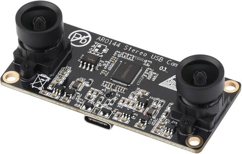 AR0144 2MP Stereo USB Camera Module, AR0144 Sensor Chip, USB2.0 Port, Synchronized Same-Frame Output, 52mm Baseline, Featuring Distortion-Free Lenses (A) @XYGStudy in Kuwait