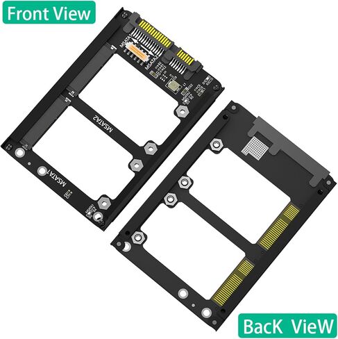 محول MSATA إلى SATA3.0 محول مزدوج MSATA إلى 2.5 بوصة SATA3.0 6Gbps محول ورق مقوى بديل لتخزين سطح المكتب والكمبيوتر المحمول in Kuwait