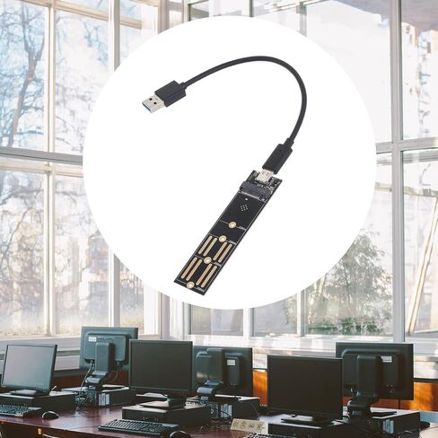 M.2 NVME to USB 3.1 Hard Drive Adapter Card with TypeC to USB 3.0 Cable Dual-Protocol Up to 10Gbps in Kuwait