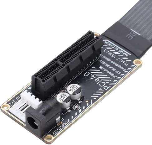 Naroote PCIe 4.0 X4 NVMe SSD Extension Card, M.2 M Key to PCIe X4 Adapter, FFC Cable External GPU NVMe SSD Expansion Card for 2230 2242 2260 2280, Ideal for Expansion in Kuwait