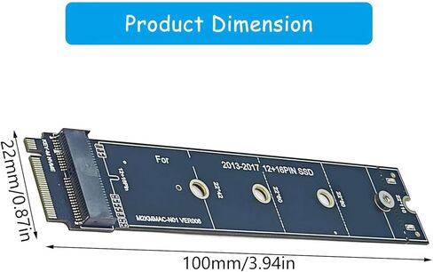 M HDDs Converters Card NVME HDDs Adapters Accessories for 2013 2014 2015 2017 A1465 A1466 in Kuwait