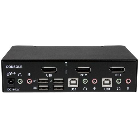 StarTech.com 2 Port DisplayPort KVM Switch - 2560x1600, TAA @60Hz - Dual Port DP USB, Keyboard, Video, Mouse Switch Box w/ Audio for Computers and Monitors (SV231DPUA) (Renewed) in Saudi Arabia
