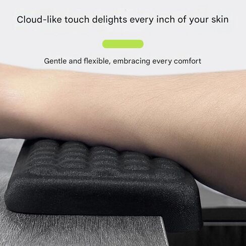 Arm Rest for Desk, L-Shaped Memory Foam Elbow Pads with Anti-Slip Base, Computer Desk Arm Rest Support Cushion, Arm Wrist Elbow Extender Protector for Home Office Gaming,2 PCs (Grey) in Kuwait