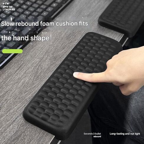 Arm Rest for Desk, L-Shaped Memory Foam Elbow Pads with Anti-Slip Base, Computer Desk Arm Rest Support Cushion, Arm Wrist Elbow Extender Protector for Home Office Gaming,2 PCs (Grey) in Kuwait